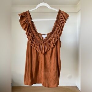 Evereve size medium ruffle tank